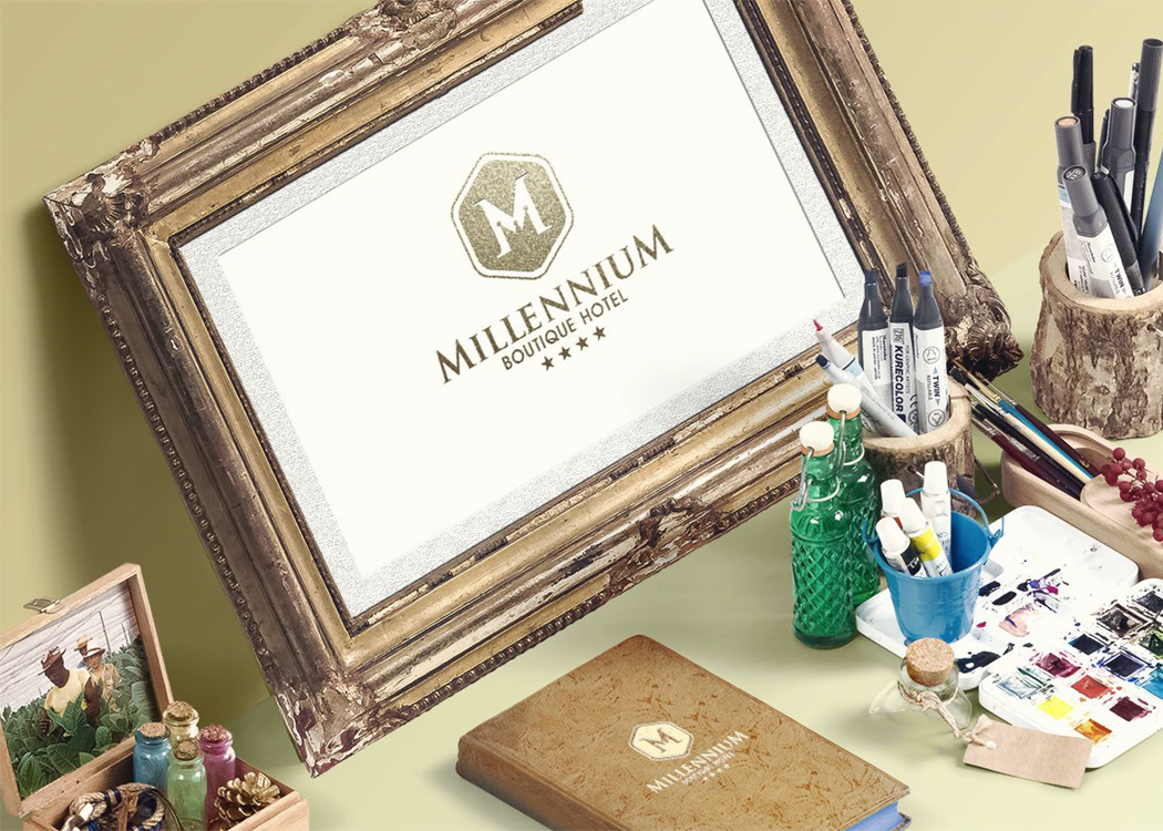 MILLENIUM - Thiết kế nhận diện thương hiệu khách sạn 4 sao Millenium Boutique Hotel